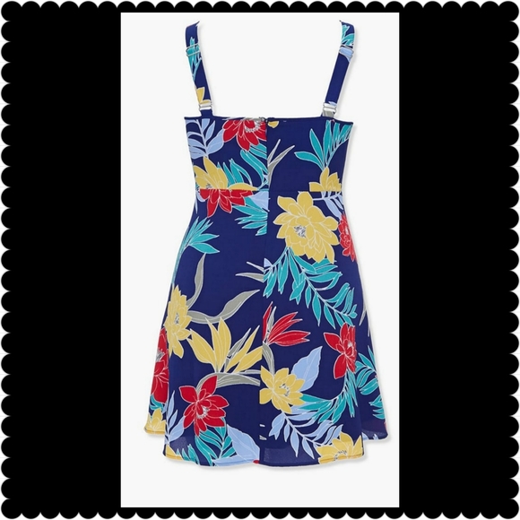 PLUS SIZE FLORAL PRINT DRESS - Picture 3 of 4